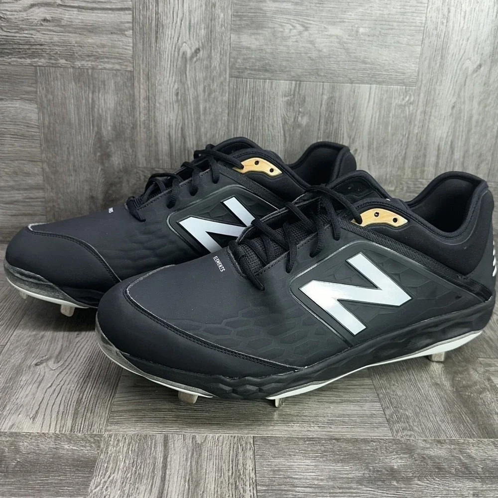 New Balance Baseball Cleats Men 16 Black Fresh Foam 3000v4 L3000SK4 Metal